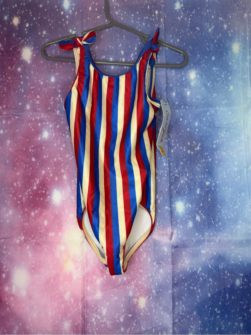 New Cat & Jack striped one piece swimsuit